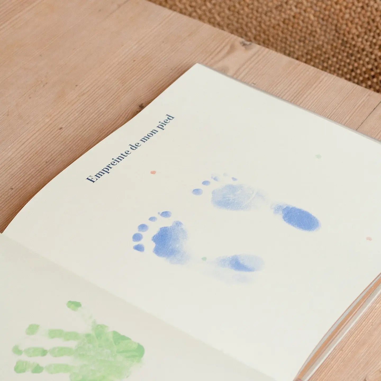 Hand and footprint - Blue