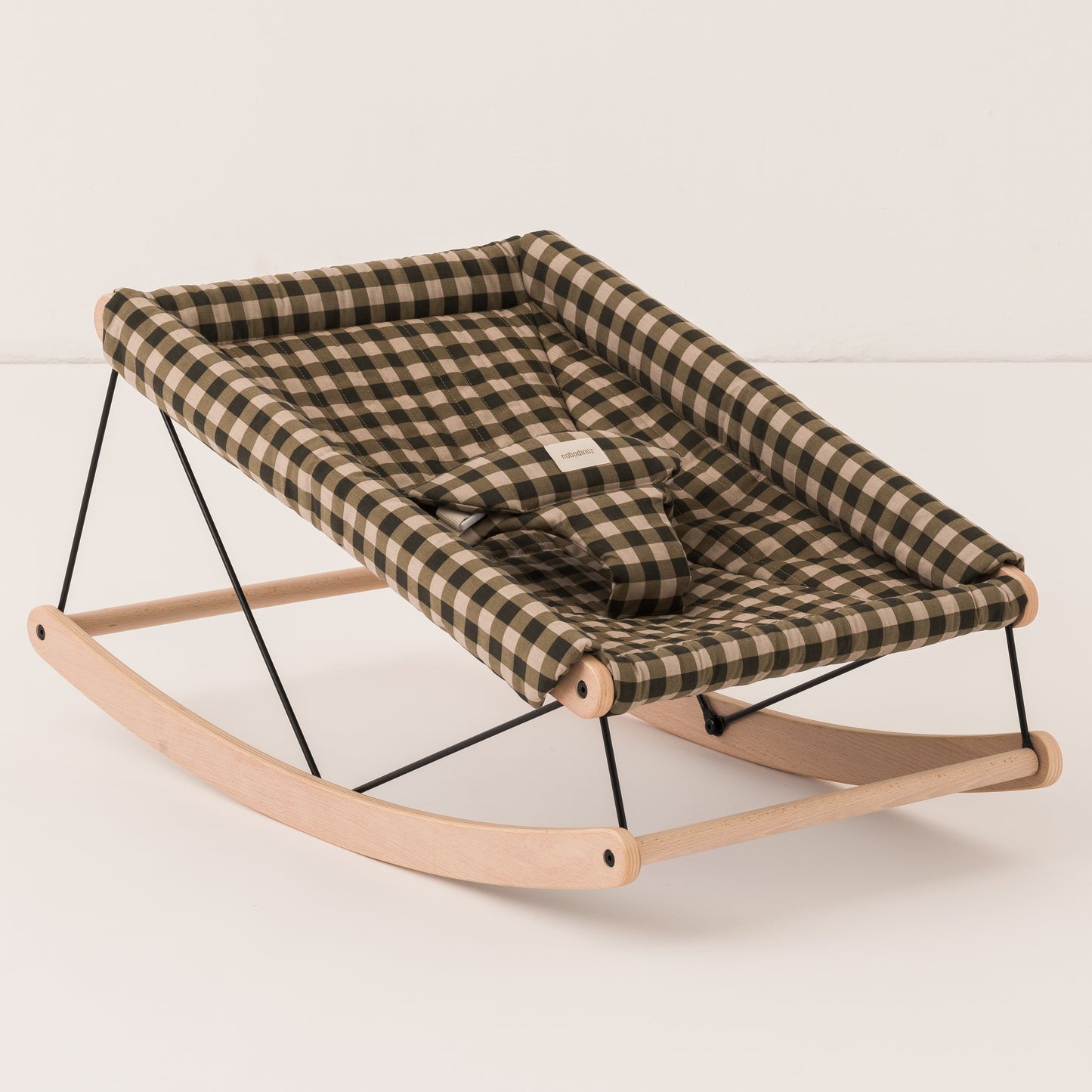 Hamaca para bebé + Funda - Cuadros Verde