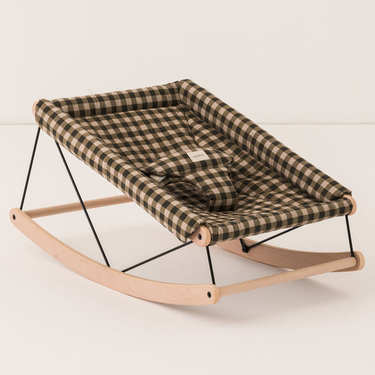 Hamaca para bebé + Funda - Cuadros Verde