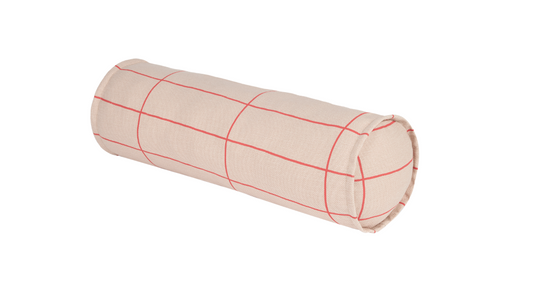 Almohadón Cilíndrico - Rosa & Rojo